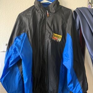 Vintage NASCAR Racing Black and Blue Jacket